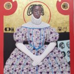Hair Salon No. 5
91 x 122 cm
Acrylic, paper collage and gold leaf on canvas
2025
6,000 USD