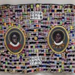 Market Hair (No. 3)
152 x 122 cm
Acrylic, ropes, thread, paper collage, neoprene rubber and gold leaf
2025
7,000 USD