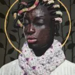 Scarf No.23
76 x 102 cm
Acrylic, paper collage and gold leaf on canvas
2025
3,000 USD