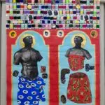 Market Hair No. 5
122 x 152 cm
Acrylic, thread, ropes collage and gold leaf on canvas
2025
5,000 USD